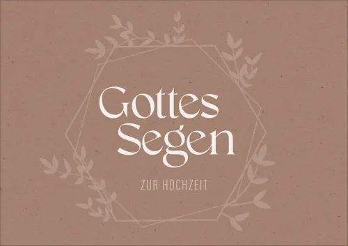 Faltkarte Gottes Segen zur Hochzeit - Römer 13,8