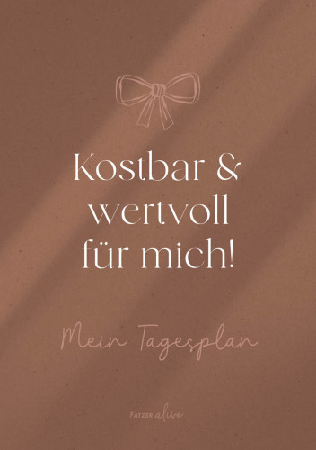 Notizblock Fatzer alive - Mein Tagesplan A5 - Jesaja 43,4