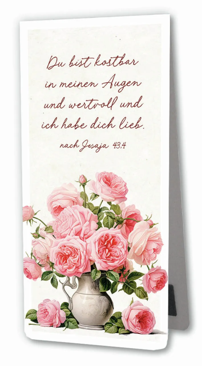 Magnetlesezeichen Du bist kostbar - nach Jesaja 43.4