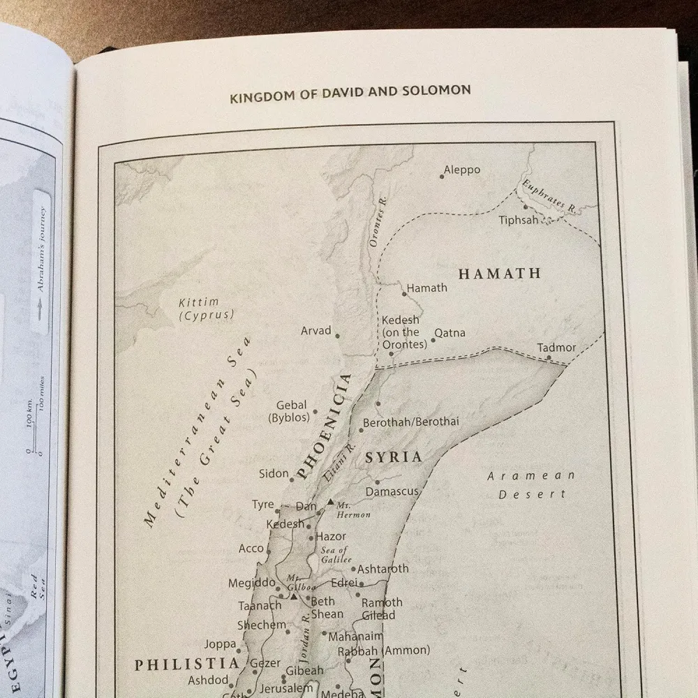 Anglais, Bible, New King James Version, grands caractères, bleue