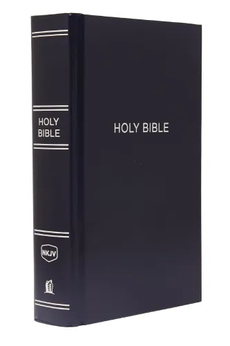 Anglais, Bible, New King James Version, grands caractères, bleue
