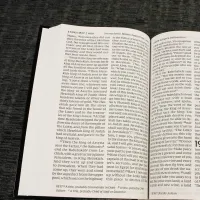 Anglais, Bible, New King James Version, gros caractères, bordeaux