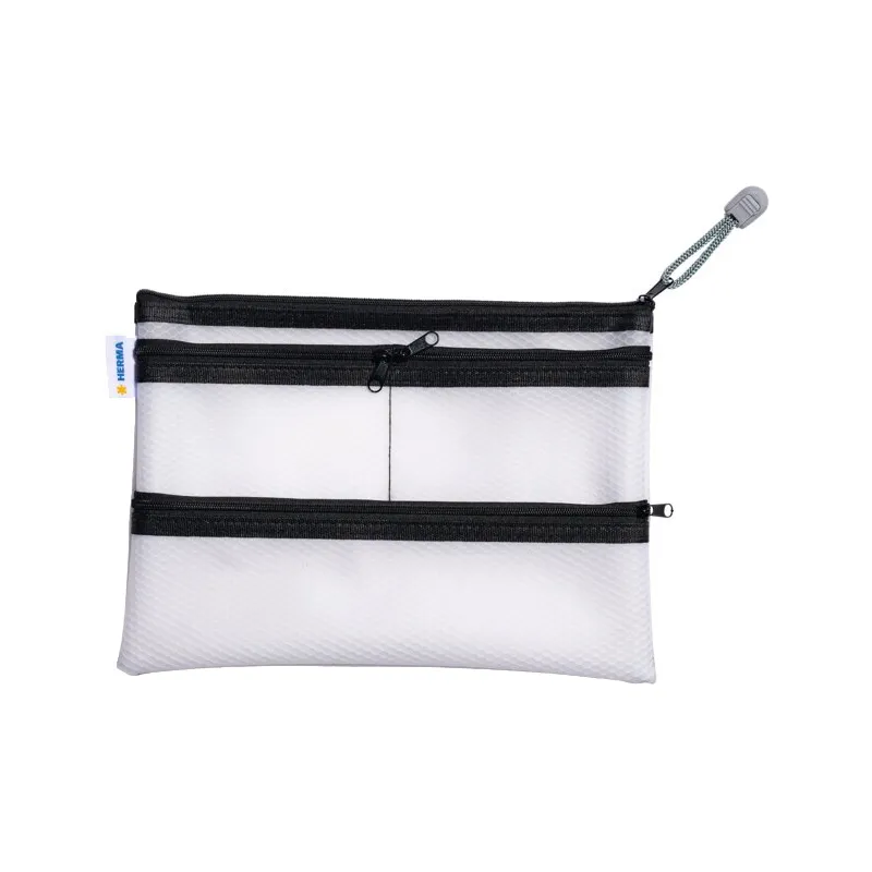 HERMA Reißverschlusstasche "Multibag", DIN A5 schwarz