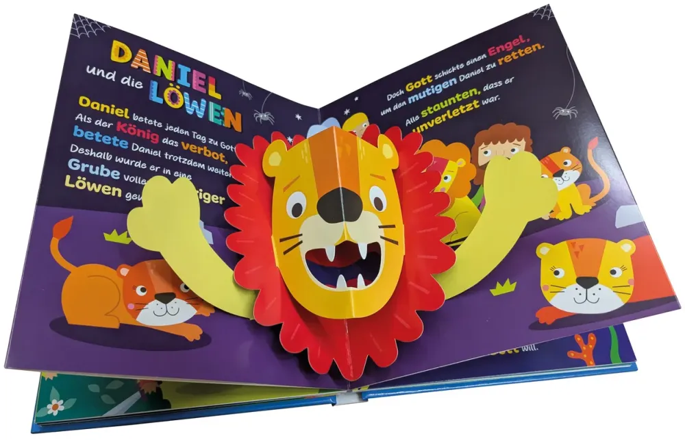 Meine bunte Pop-up-Bibel - Große Bibelgeschichten für kleine Entdecker - zum Staunen, Anfassen...