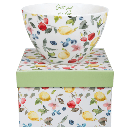 Gott sorgt für dich - Müslischale - Fassungsvermögen ca. 0,6 l - in Geschenkbox