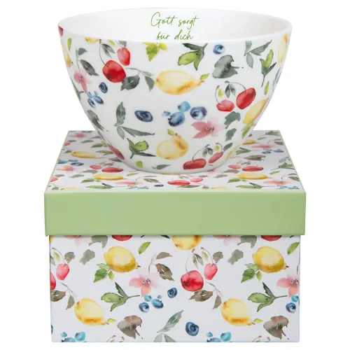 Gott sorgt für dich - Müslischale - Fassungsvermögen ca. 0,6 l - in Geschenkbox