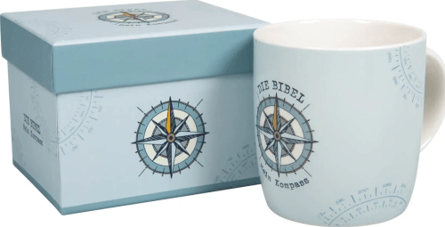 Die Bibel - Mein Kompass (Tasse Kompass) - Höhe 9 cm, ca.0,35 l Inhalt - in Geschenkverpackung