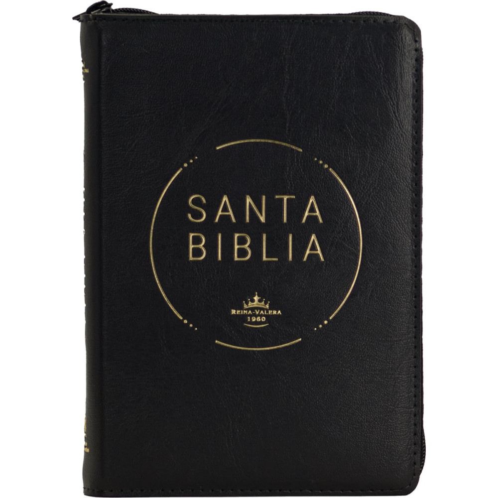 Espagnol, Bible, Reina Valera 1960, compacte, grands caractères, similicuir marron avec onglets...