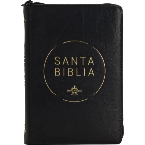 Espagnol, Bible, Reina Valera 1960, compacte, grands caractères, similicuir marron avec onglets...