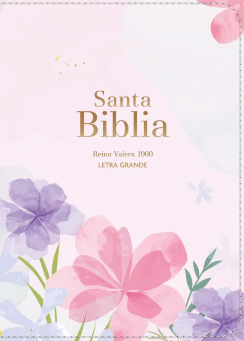 Espagnol, Bible, Reina Valera 1960, compacte, grands caractères, similicuir violet clair - Biblia...