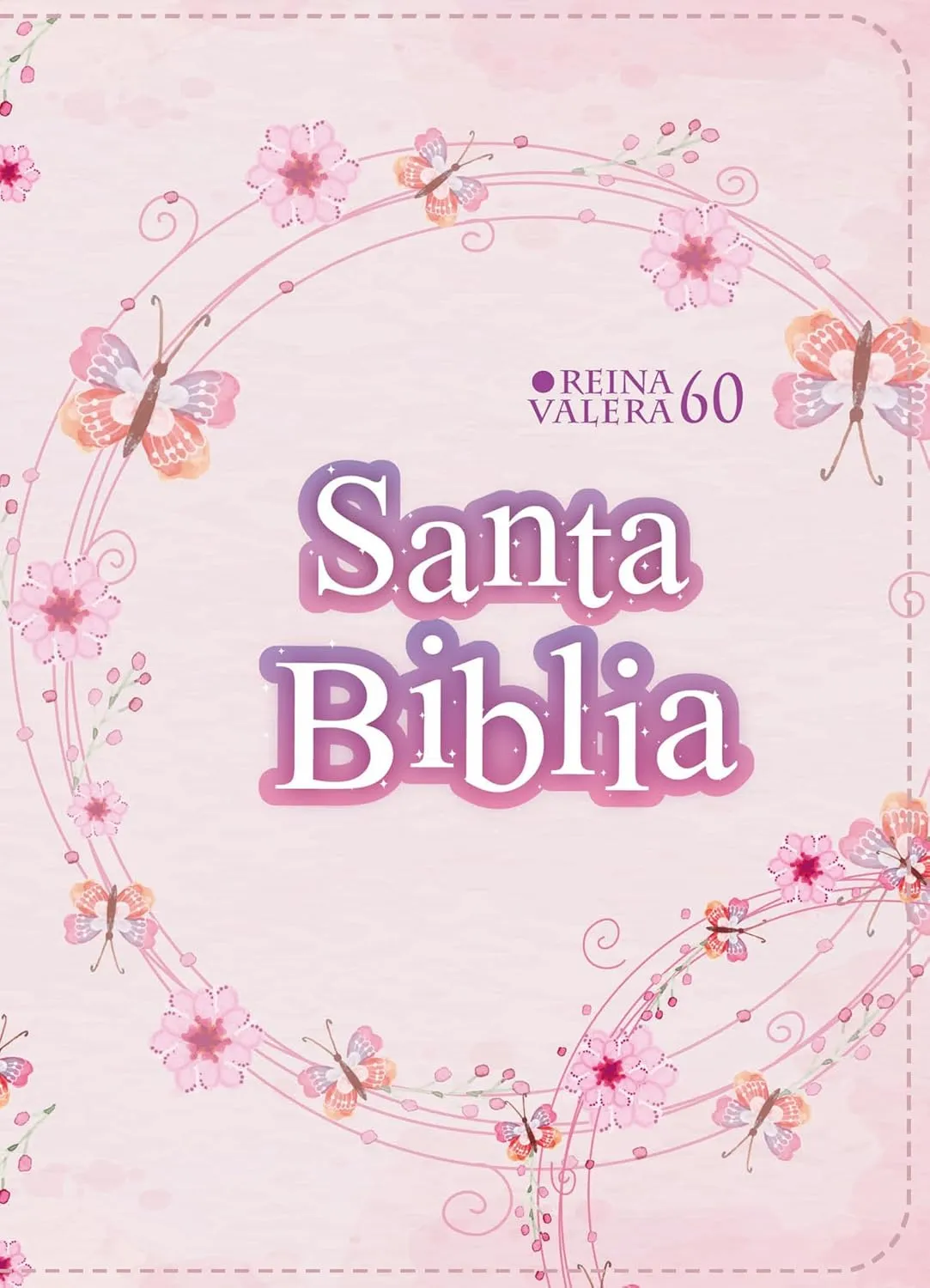 Espagnol, Bible, Reina Valera 1960, compacte, similicuir rose pale - Biblia Rvr 1960 Compacta...