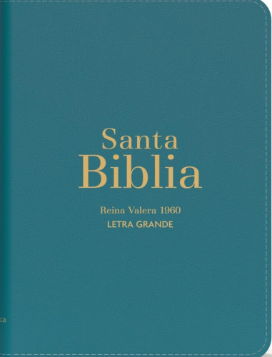 Espagnol, Bible, Reina Valera 1960, compacte, grands caractères, similicuir turquoise - Biblia...