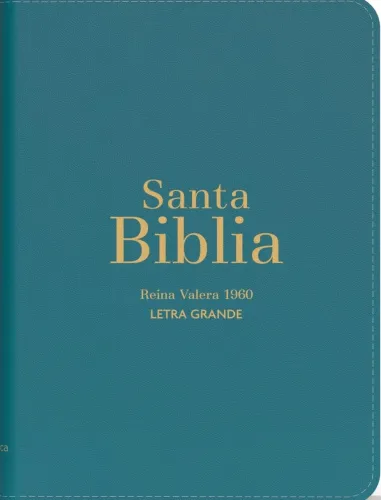 Espagnol, Bible, Reina Valera 1960, compacte, grands caractères, similicuir turquoise - Biblia...