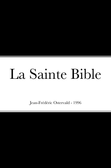 Bible Jean-Frédéric Ostervald 1996