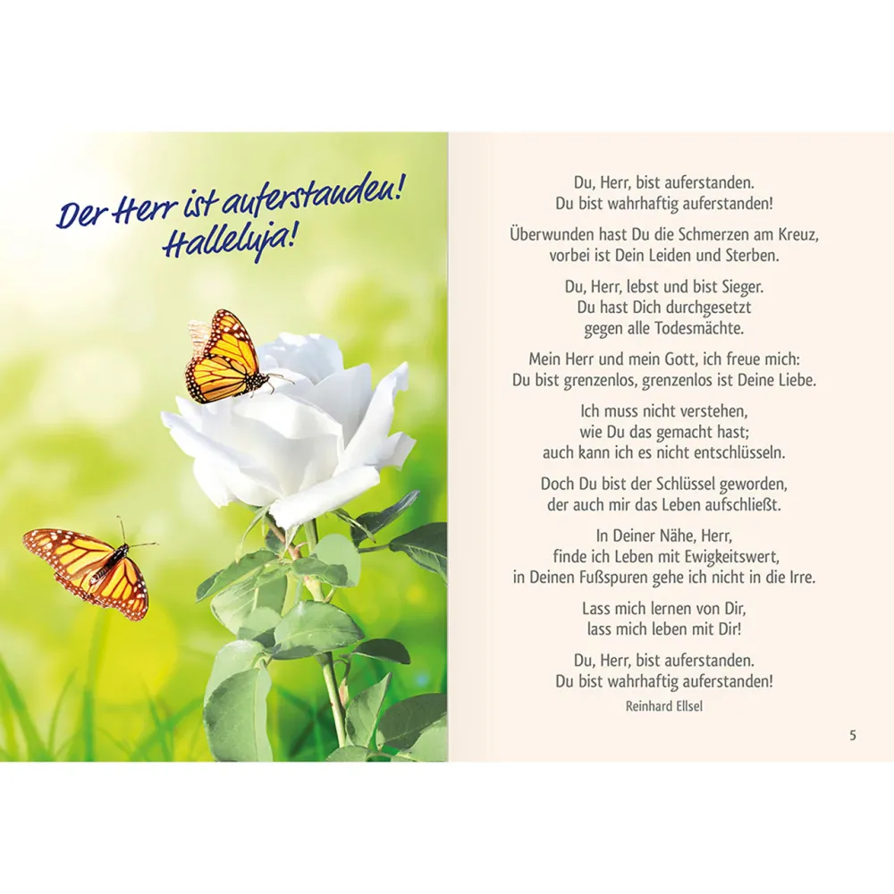 Frohe und gesegnete Ostern
Gute Worte und Wünsche - Kleines Geschenkheft zu Ostern