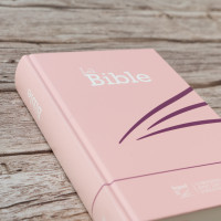 Bible Segond 21 compacte - Couverture rigide skivertex rose guimauve