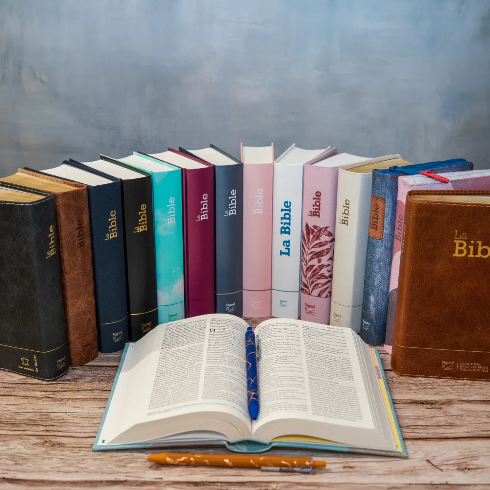 Bible Segond 21 compacte (Premium Style) - couverture rigide, toilée matelassée, motifs marguerites