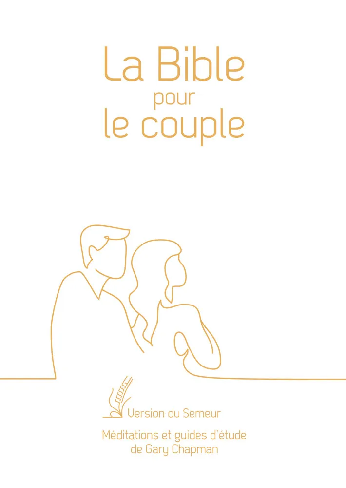 Bible pour le couple Semeur 2015, blanche - couverture rigide, tranche or