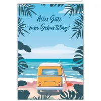 Faltkarte - Alles Gute zum Geburtstag - mit Umschlag