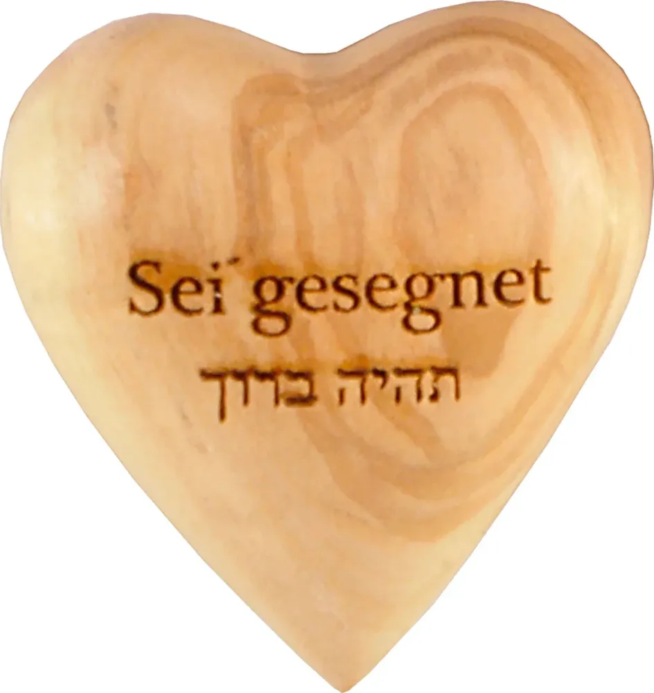 Sei gesegnet - Handschmeichler (Olivenholz)
