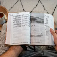 Bible Segond 21, gros caractères - couverture semi-rigide, papier brun chiné en fibres naturelles