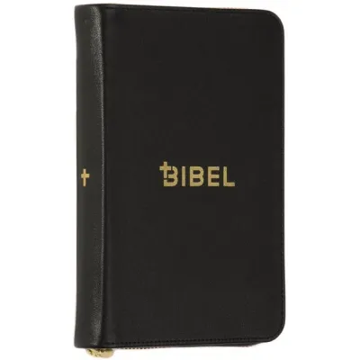 Schlachter 2000 Bibel - Miniaturausgabe - Kalbsleder, flexibler Einband, schwarz, Goldschnitt,...