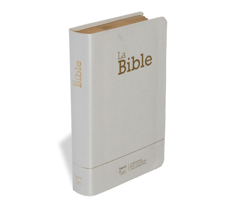 Bible Segond 21 compacte (Premium Style) - couverture souple toile blanche, avec tranches dorées...