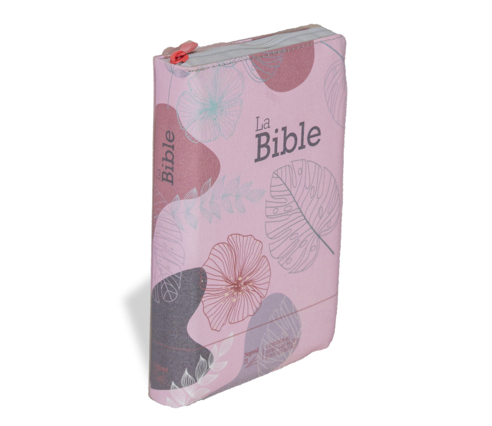 Bible Segond 21 compacte (Premium Style) - couverture souple toilée couleur rose bonbon, avec...