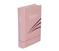 Bible Segond 21 compacte - Couverture rigide skivertex rose guimauve