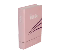Bible Segond 21 compacte - Couverture rigide skivertex rose guimauve