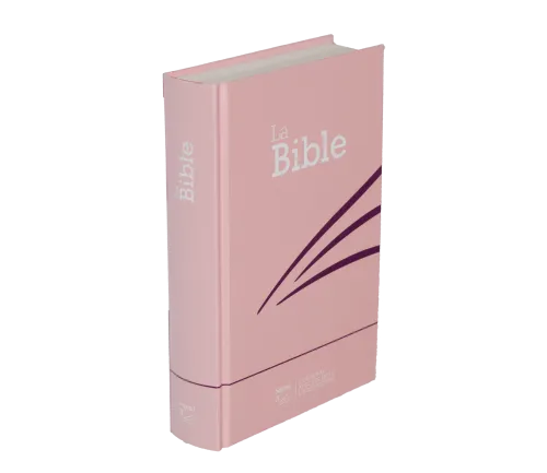 Bible Segond 21 compacte - Couverture rigide skivertex rose guimauve