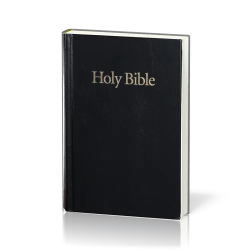 Anglais, Bible, King James Version, cartonnée, noire