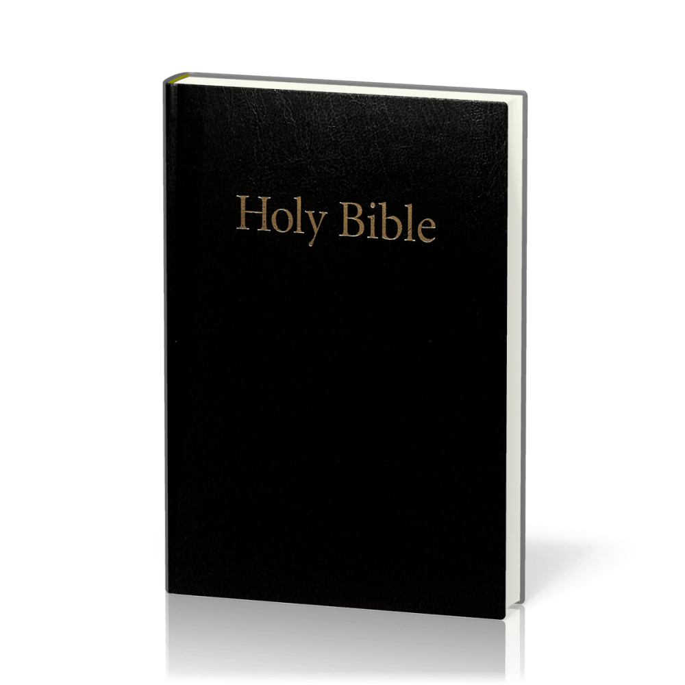 Anglais, Bible King James Version, moyen modèle, rigide, noire