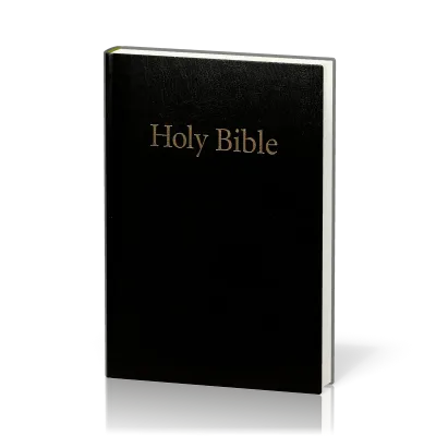 Anglais, Bible King James Version, moyen modèle, rigide, noire