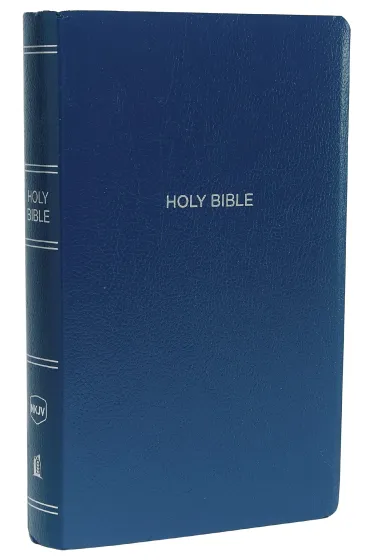 Anglais, Bible, NKJV, Gift & Award, similicuir, bleu-marine