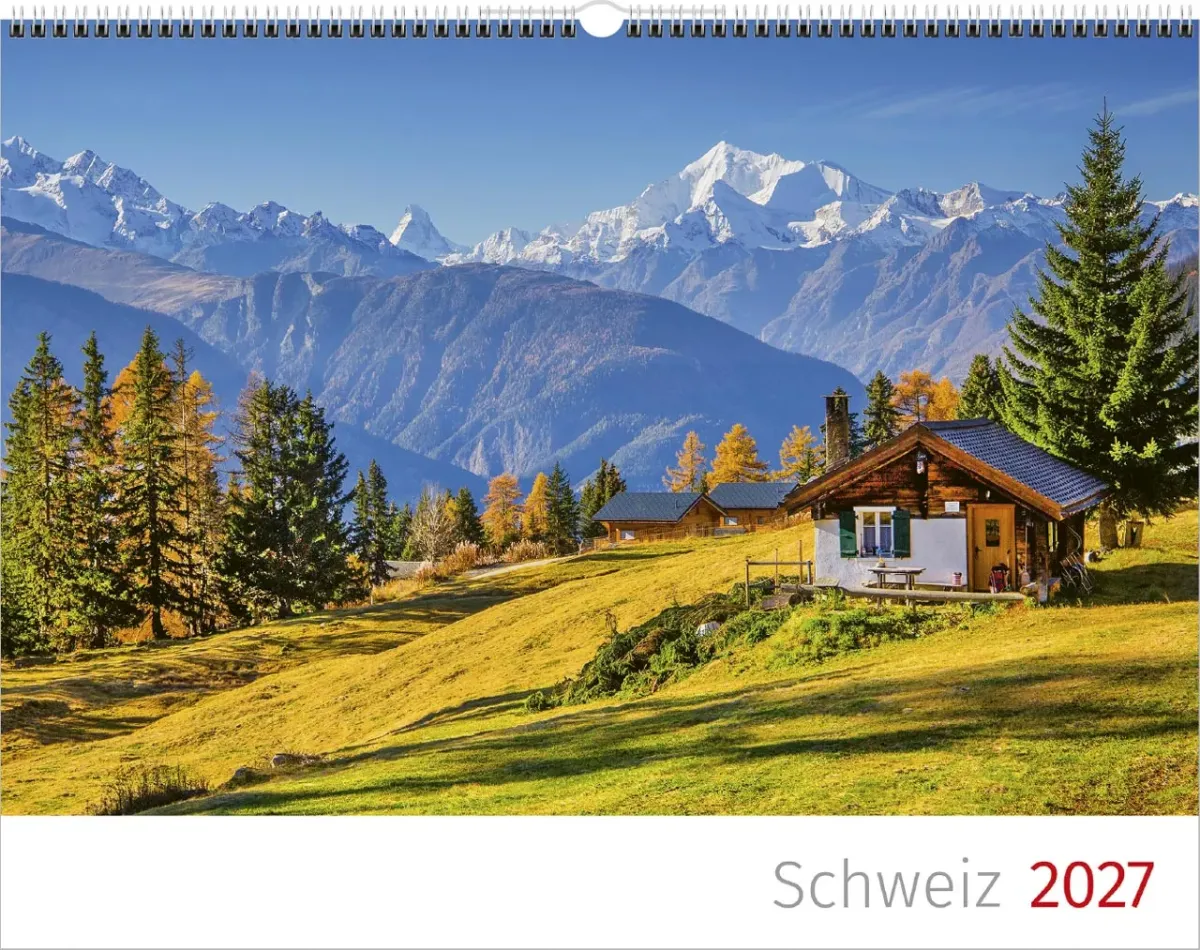 Calendrier Paysages Suisses - Néerlandais, Calendrier mural