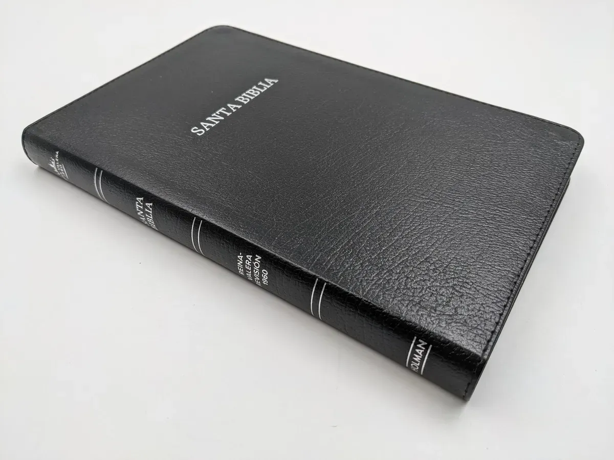 Espagnol, Bible Reina Valera 1960, ultrafine, similicuir, noire