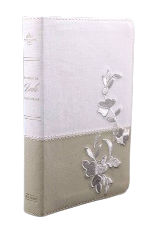 Espagnol, Bible, Reina Valera 1960, couverture similicuir souple blanche, mariage - Rvr 1960...