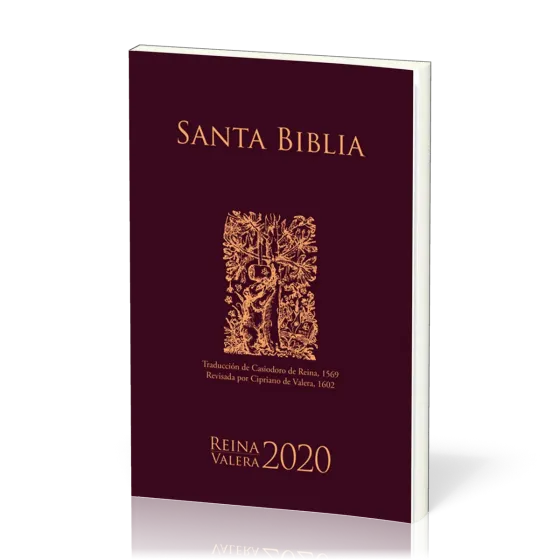 Espagnol, Bible, Reina Valera 2020, Bible d'évangélisation, brochée, bordeaux