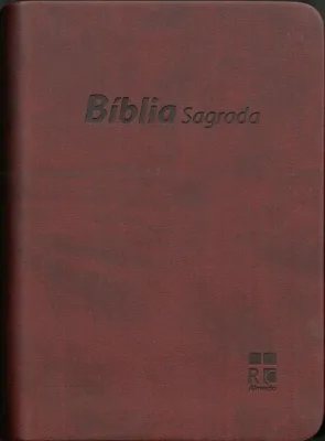 Portugais, Bible Almeida Révisée et Corrigée, petit format, cartonnée, grenat