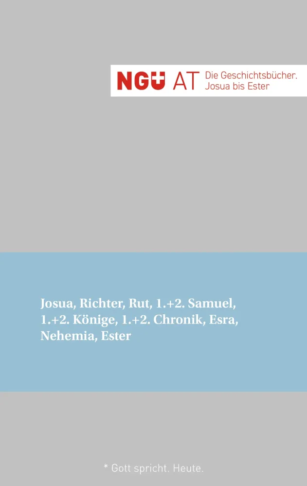 Allemand, NGÜ AT - Livres historiques : Josué à Esther - Broché