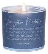LichtMoment Von guten Mächten - Glas-Windlicht mit Bonhoeffer-Zitat