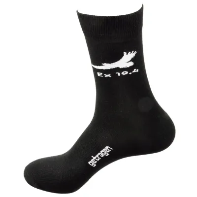 Getragen - Ex 19,4 (Socken schwarz Größe 37-41)