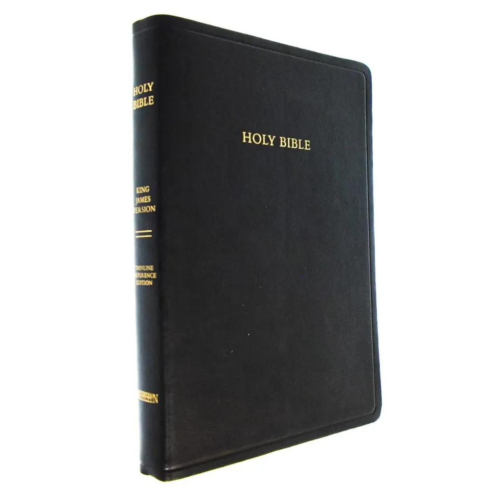 Anglais, Bible King James Version, Gros caractères - Leder schwarz, tranche or, Paroles de Christ...