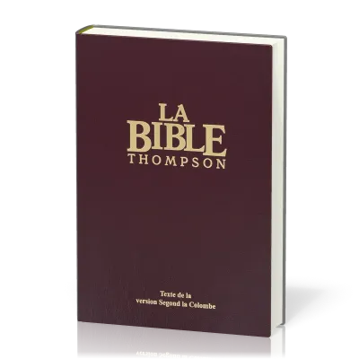 Bible Thompson Colombe, bordeaux - couverture rigide, avec onglets