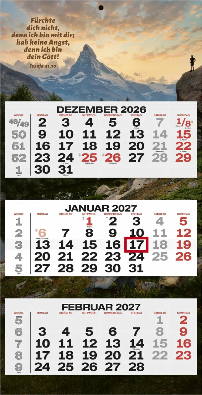 3-Monatsplaner Jahreslosung - 3-Monatskalender