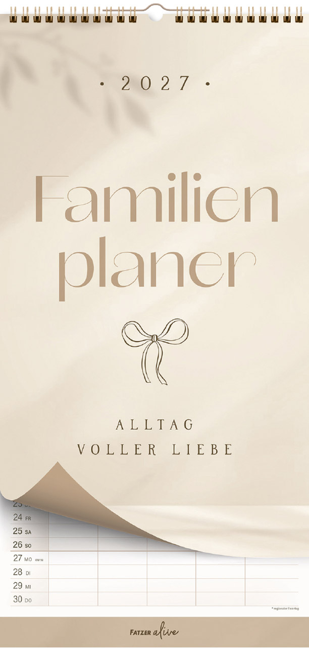 Alltag voller Liebe - Familien-Terminplaner