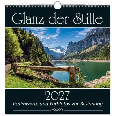 Kalender Der goldene Glanz der Stille - Wandkalender mit Psalmworten