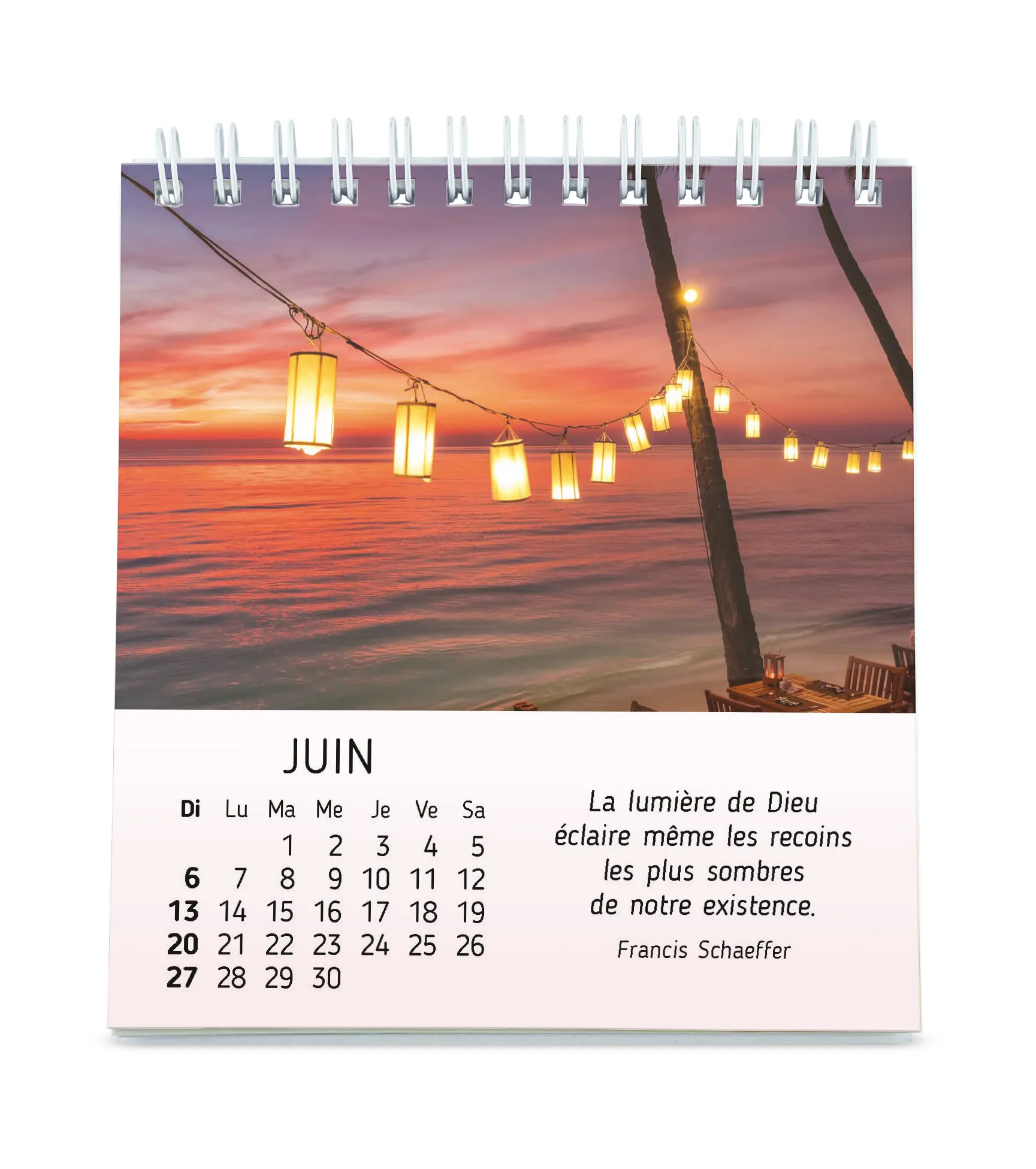 Au cœur du jour - calendrier de table avec citations