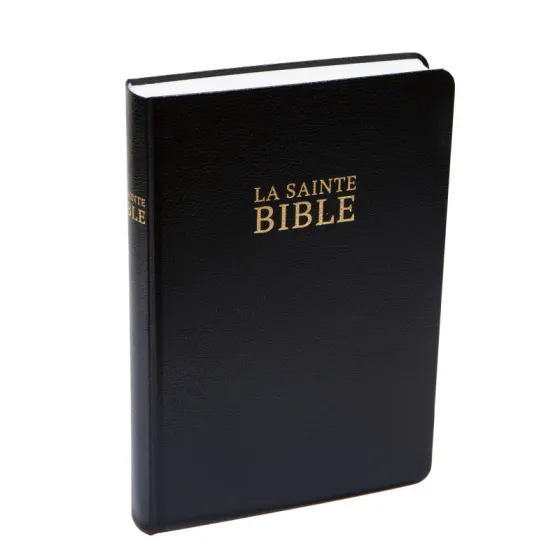 Bible Darby édition de Rolle, grand format, similicuir noir, semi-rigide